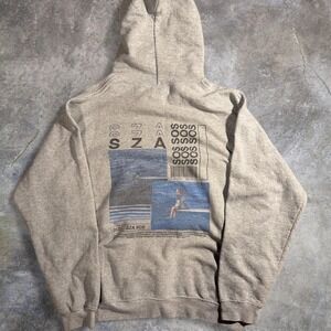 SZA SOS album tour grey graphic hoodie Size M